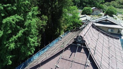 東昌院 屋根塗装工事 | 日々のブログ