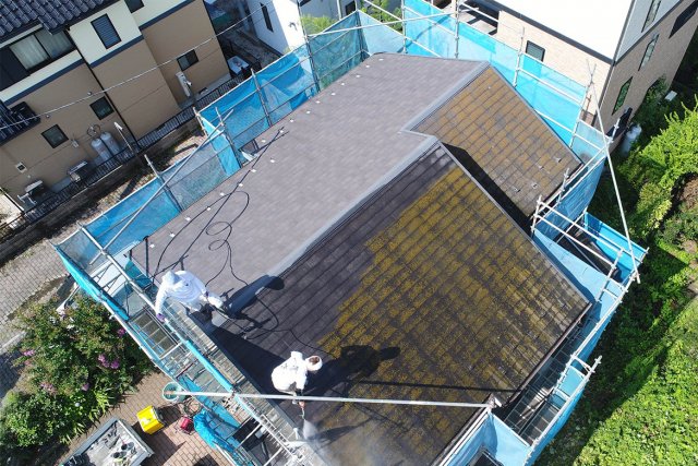 屋根！ ドローンで空撮 | 屋根塗装