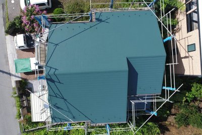 屋根！ ドローンで空撮 | 屋根塗装